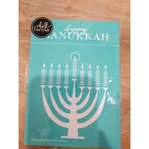 Chalk Couture Transfer Happy Hanukkah